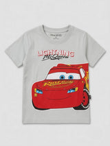 Boys Grey Lightning McQueen Graphic T-Shirt
