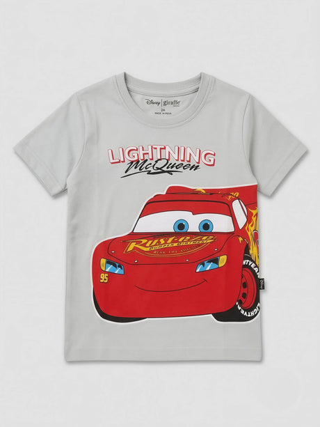 Boys Grey Lightning McQueen Graphic T-Shirt