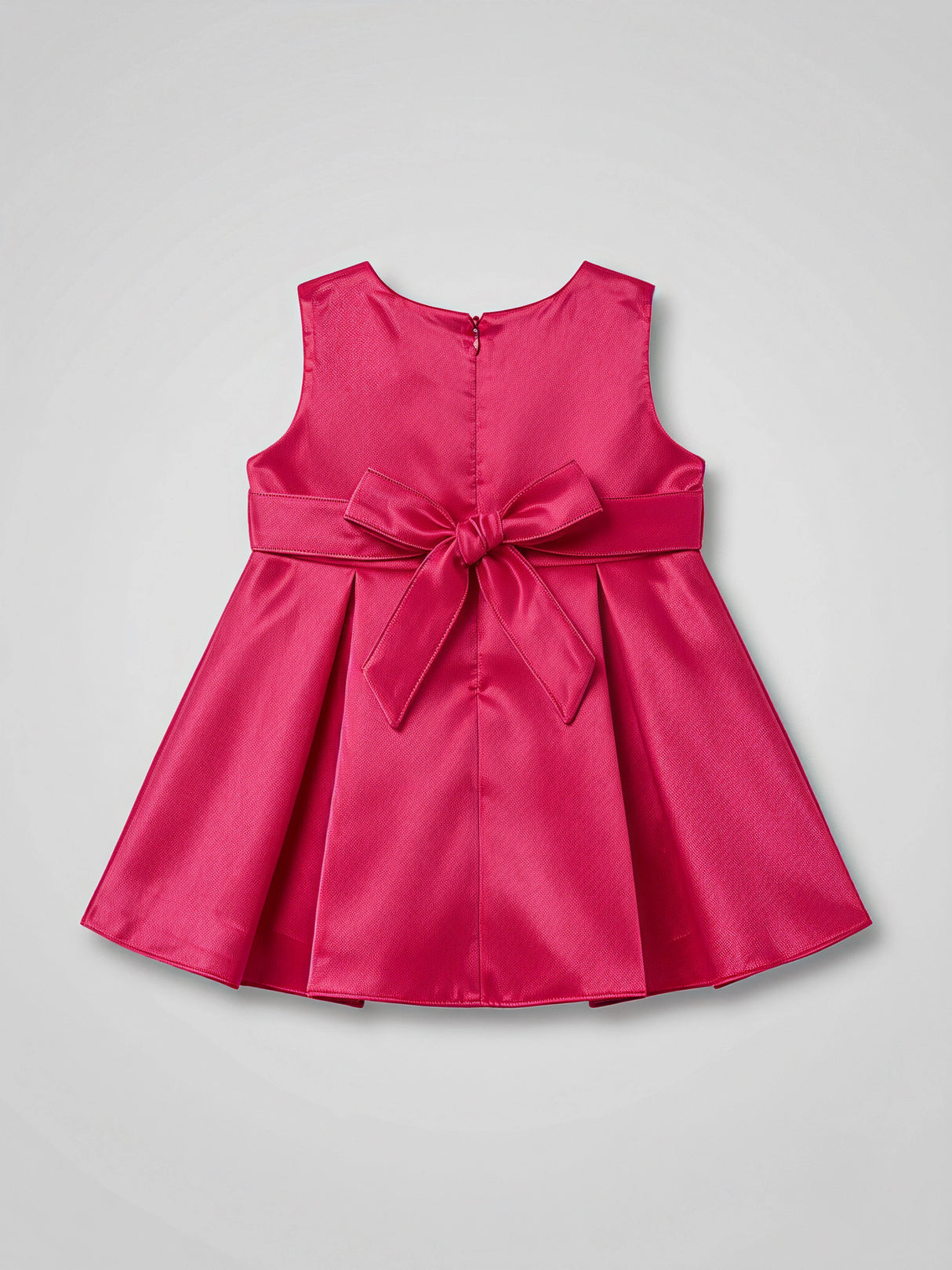 Girls Rani Pink Party Wear Frock.