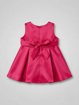 Girls Rani Pink Party Wear Frock.