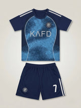 Boys Printed Blue Sports Coordinate Sets with T-Shirt and Shorts