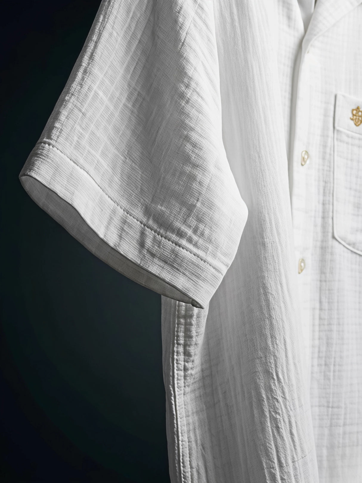 Boys Cream Cotton Linen Co-ord Set