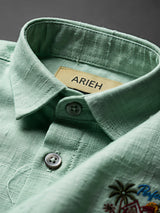 Boys Mint Green Tropical Print Coord Set