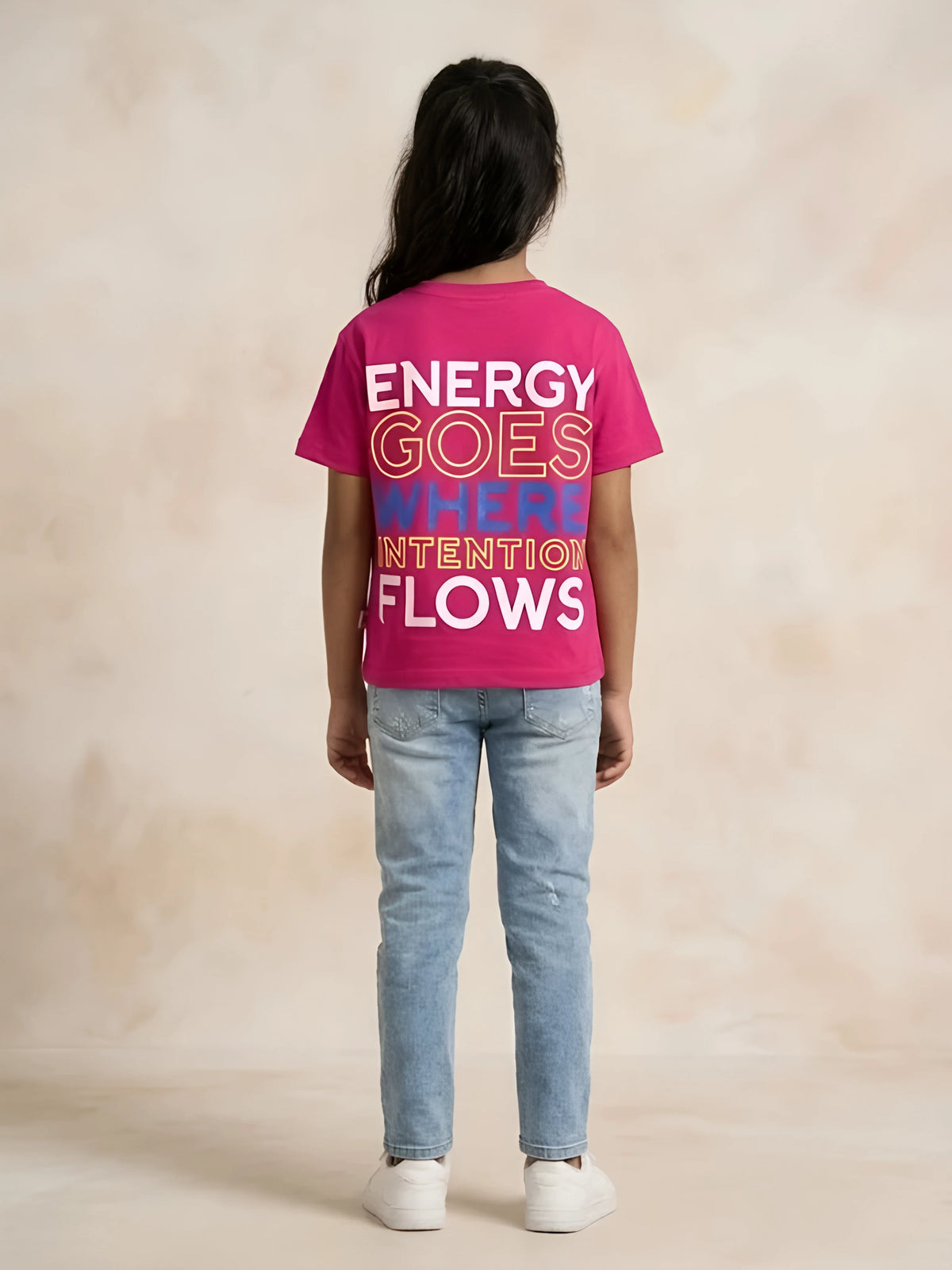 Girls Rani Graphic Printed Crew Neck Tops