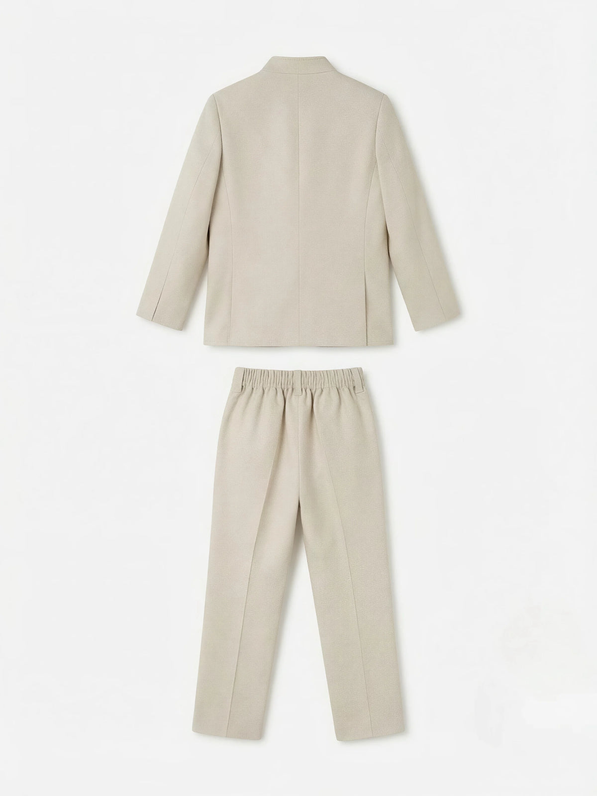 Boys Cream Jodhpuri Suit with Pocket Square