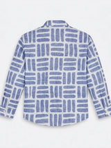 Purple Abstract Printed Shirts Kids Casual Wear