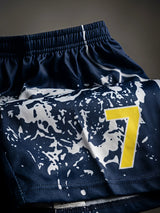 Boys Navy Blue Printed Sports Coordinate Sets