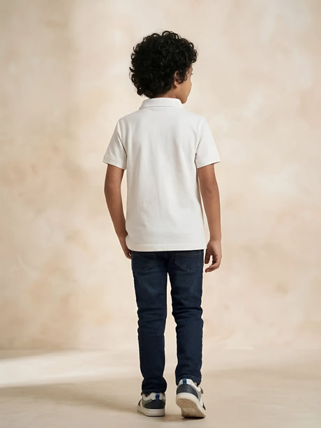 White Horse Graphic Print Kids T-Shirt