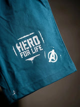 Boys Green Marvel Hero Cotton Co-ord Set