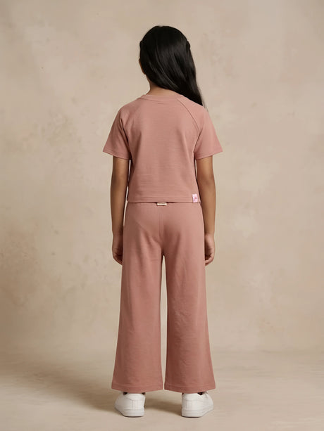 Girls Brown NYC Striped Co-ord Set