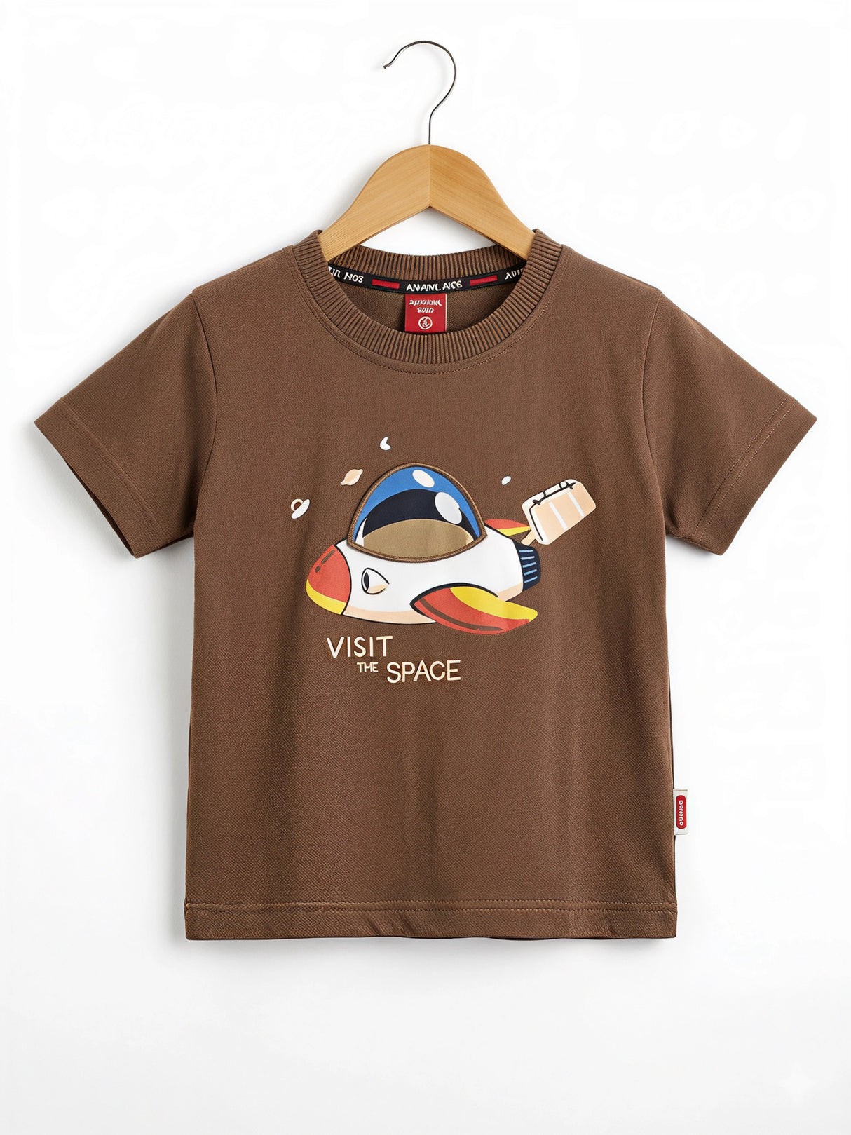 Boys Brown Space Rocket Cotton Coordinate Set