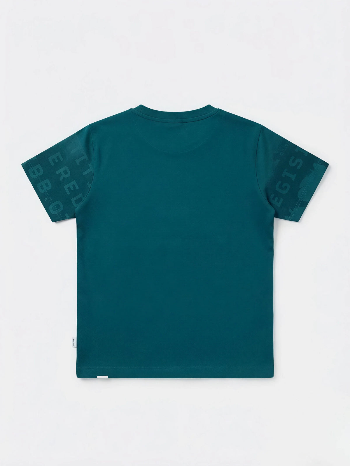 Teal Abstract Horse Print T-Shirt Kids Wear