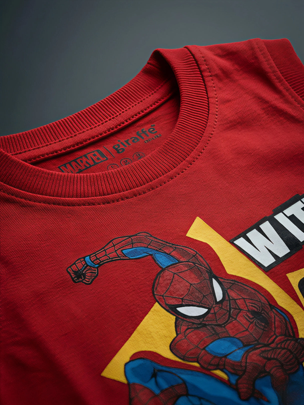 Boys Red Spiderman Graphic Cotton Vest and Shorts Set
