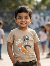 Boys "Just Ride" Skateboard Tee & Camo Cargo Shorts Set