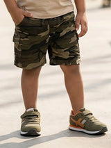 Boys "Just Ride" Skateboard Tee & Camo Cargo Shorts Set