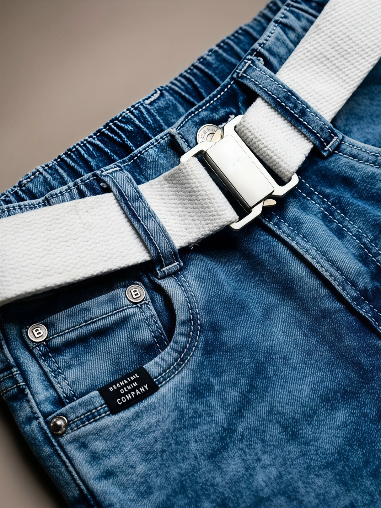 Boys Premium Blue Slim Fit Jeans with Graphic Tee Set