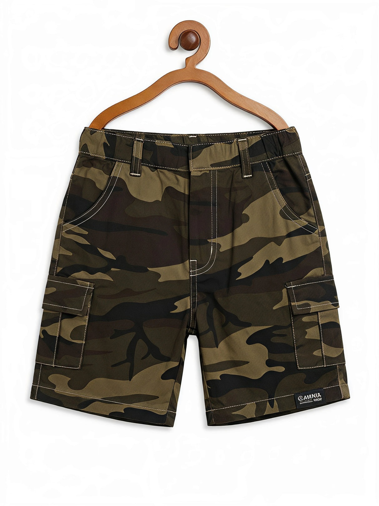 Boys "Just Ride" Skateboard Tee & Camo Cargo Shorts Set