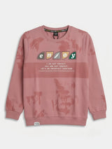Peach Printed Tie Dye Long Sleeve T-Shirt Kids Casual Wear