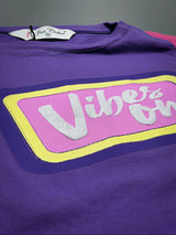 Girls Purple Color-Block Coordinate Set