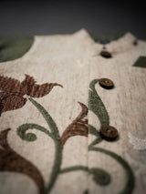 Boys Green Embroidered Waistcoat