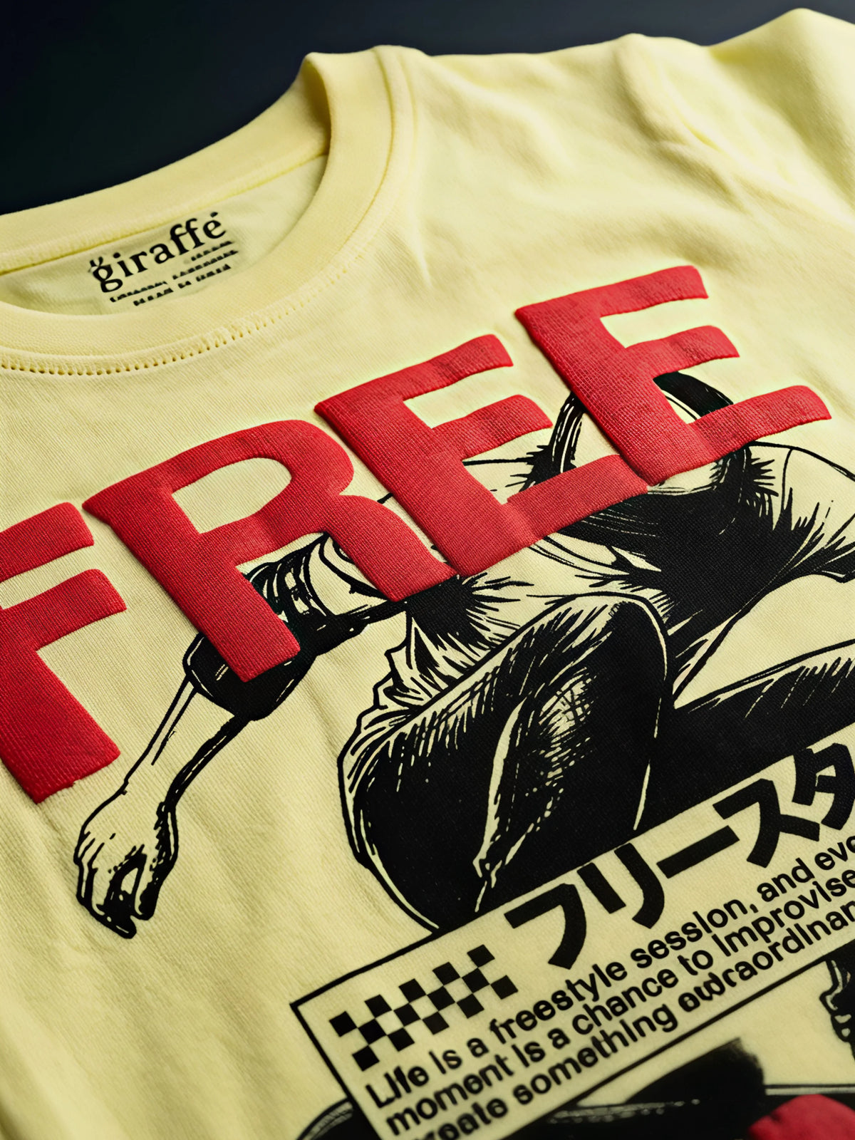 Boys Yellow Graphic Casual T-Shirt
