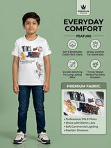 Boys White Tom and Jerry Graphic T-Shirt