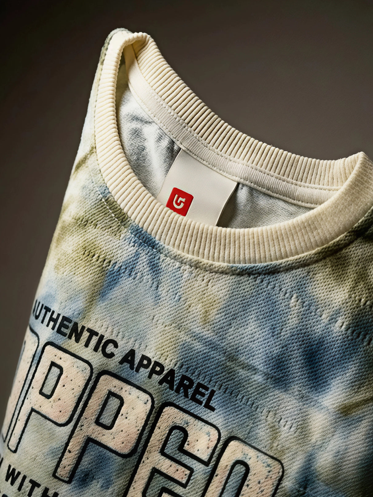 Boys Green Tie-Dye Cotton T-Shirt