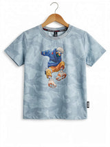 Boys Blue Anime Graphic T-Shirt & Shorts Co-ord Set
