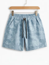 Boys Blue Anime Graphic T-Shirt & Shorts Co-ord Set