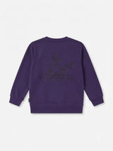 Purple Bear Graphic Print T-Shirt