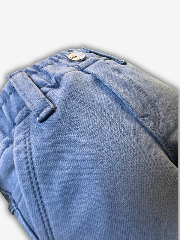 Boys' Light Blue Wash Knit Denim Pull-On Pants