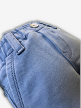 Boys' Light Blue Wash Knit Denim Pull-On Pants