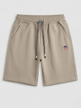 Boys Premium Cream Cotton Blend Casual Shorts