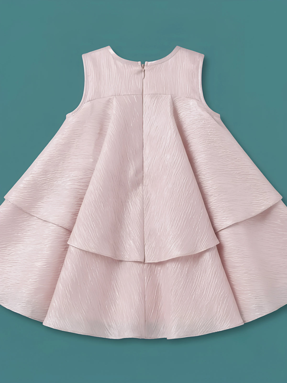 Cream Bow Party Wear Frock for Girls.