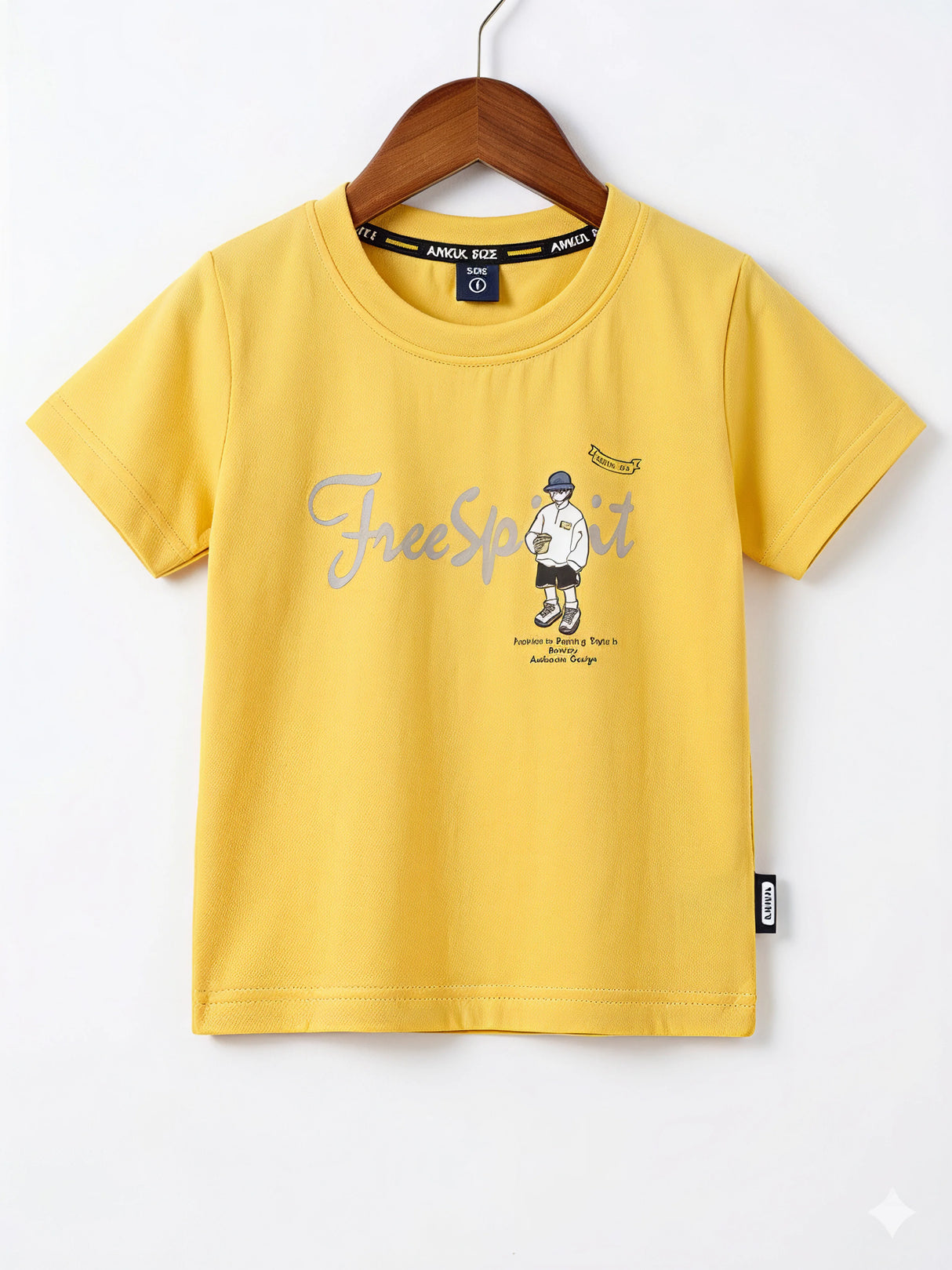 Boys Yellow Free Spirit Cotton T-Shirt and Cargo Shorts Set