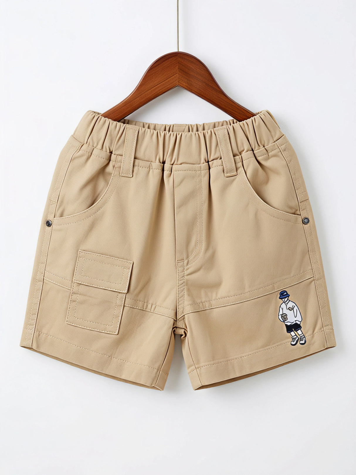 Boys Yellow Free Spirit Cotton T-Shirt and Cargo Shorts Set