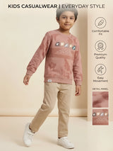 Peach Printed Tie Dye Long Sleeve T-Shirt Kids Casual Wear