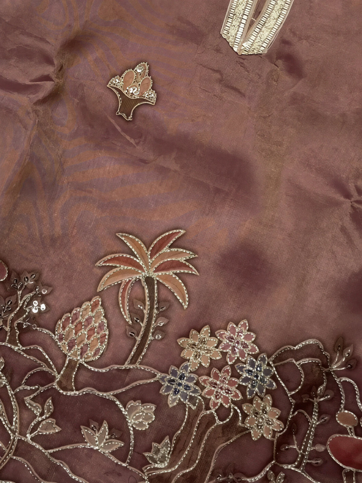 Purple Embroidered Kurta Pajama Set for Boys