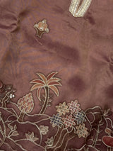 Purple Embroidered Kurta Pajama Set for Boys