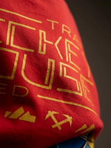 Boys Red Full Sleeve Graphic Casual T-Shirt