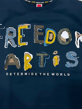 Navy Blue Graphic Print T-Shirt