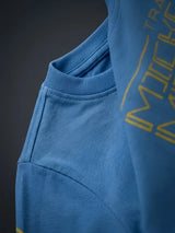 Boys Blue Graphic Printed Full Sleeve T-Shirt