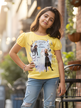Girls' Yellow Disney Frozen II "Family Built on Trust" Graphic T-Shirt