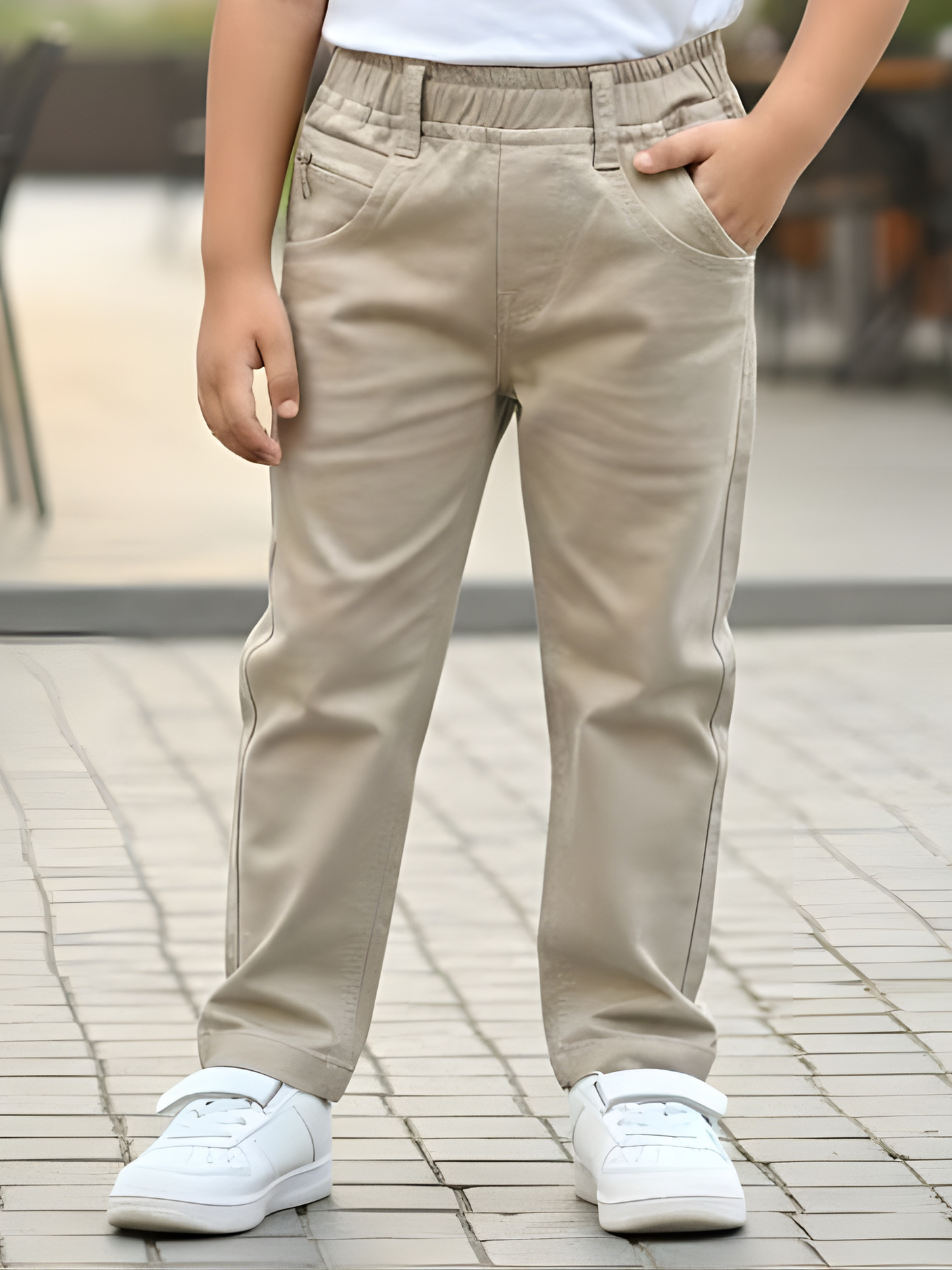 Boys Cotton Regular Fit Trousers