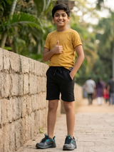 Boys' Urban Comfort Drawstring Shorts - Classic Black