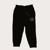 Boys Casual Coordinate Sets Printed Full Sleeves Track Pant Set - Black