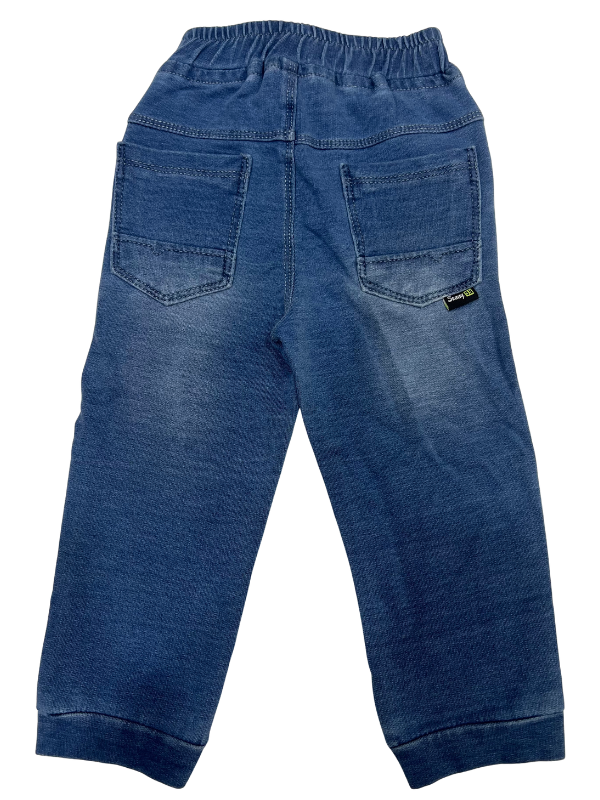 Boys’ Blue Denim Jeans with Elastic Waistband – Comfortable Everyday Wear
