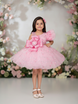 The Sugar Plum Fairy Tulle Party Frock (Statement Pink Bow).