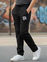 Boys' "Slam Dunk" Graphic Cargo Track Pants
