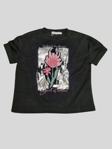 Girls' Floral Graphic T-Shirt – "Spirit of Nature" Design (2 Color Options)